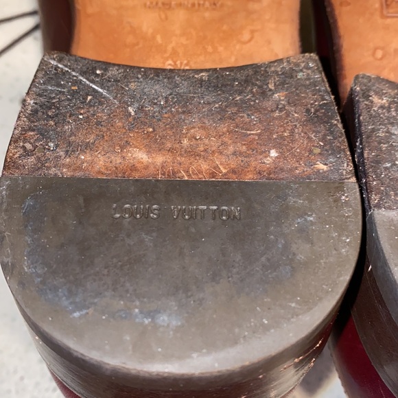 Louis Vuitton Brogue Shoes Burgundy - Picture 14 of 15